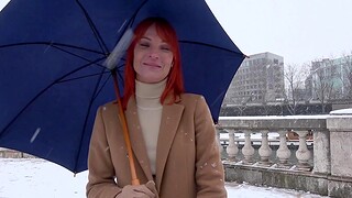 Hardcore ass fucking give foxy redhead Russian babe Kessie Dim-witted